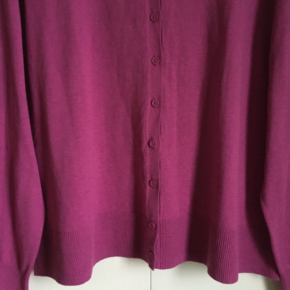 Old Navy Passion Fruit Pink Button-Front Cotton Blend Cardigan XL - Picture 4 of 14